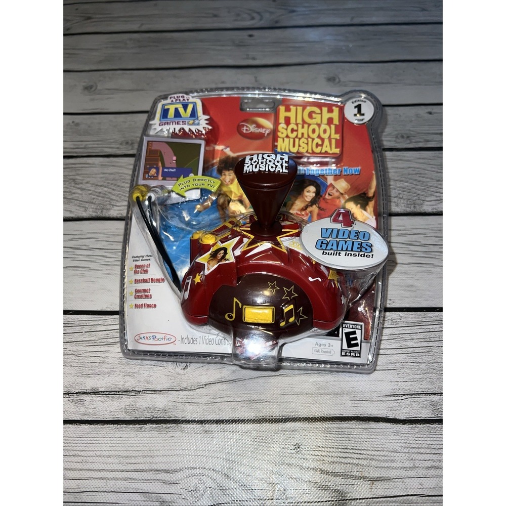High School Musical Plug & Play TV Game 4-Games New Sealed Disney Jakks Pacific